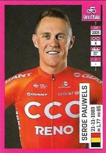 2019 Panini Giro d'Italia #156 Serge Pauwels Front